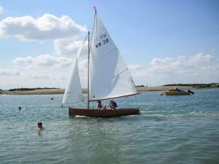 Clinker built open boat