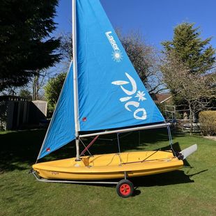 Laser Pico sailing dinghy - Great condition with trolley and cover