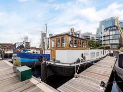 Residential Dutch Barge with Transferable Poplar Dock Marina Mooring