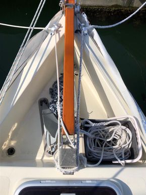 Anchor with chain and warp