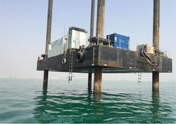 20.74m Baars built Modular jack up barge with 30m legs – for sale or c