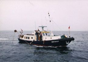 Varend Woonschip ex RWS vlet 14.78