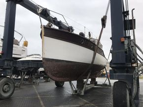 in the boat lift at brighton marina