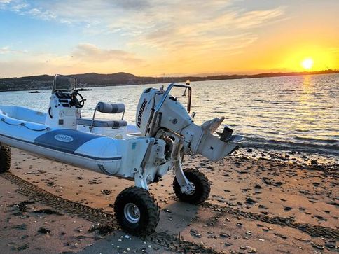 Sealegs RIB with drive on Trailer