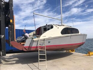 Rare Cat coastal sailing ‘live aboard’