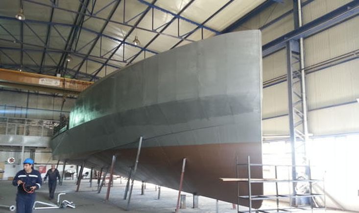 24 Meter Steel Supply Boat With Deck Crane
