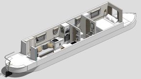 Sketches for a Boutique Narrowboat design
