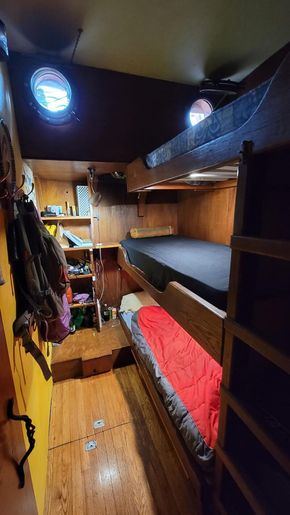 One of 4 cabins w 3 bunks