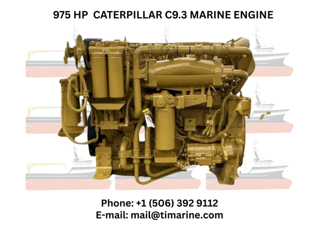 975 HP Caterpillar C9.3 Marine Engine