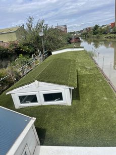 Thames barge house boat conversion fully insulated