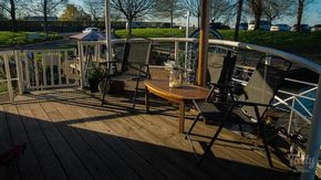 Rear covered deck
