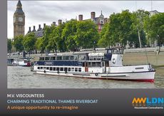 EX RIVERBOAT for conversion into Houseboat, Venue, Restaurant
