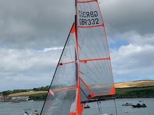 29er Boat 332 with launching trolley