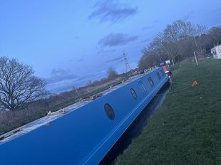 69ft project steel narrowboat.