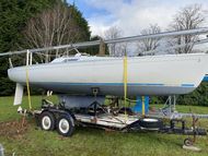 BeneteauFirst Class 8 cradle  4whl.trailer  6hpTohatsu  Scotland