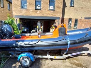 XS450 RIB WITH YAMAHA 40 FETL & Trailer