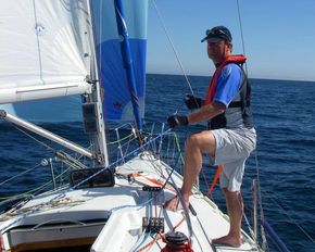 Racing under spinnaker