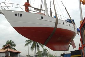 Dutch steel yacht for sale in Langkawi Malaysia