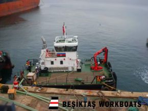 15 Meter Workboat with deck crane and large deck capacity