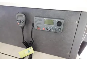 VHF radio system on a 2015 Leopard 51 Powercat yacht.