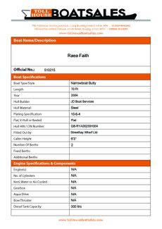 Tollhouse Boat Details Form 1