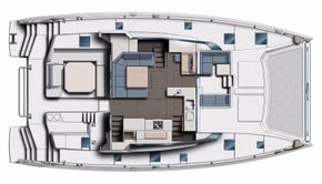 Manufacturer Provided Image: Leopard 50 Upper Deck Layout Plan
