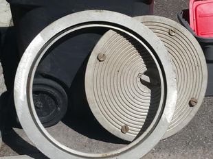 Locking Cast Aluminum Deck Plate – New – Lunenburg Foundries