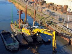 PONTOON FOR EXCAVATOR / DREDGING / CONSTRUCTION WORKS