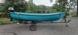 Fishing   Leisure Boat with trailer