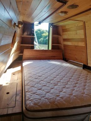 Bedroom with side and under storage