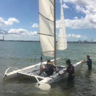 Dart 18 6456 Catamaran WITH BIG WHEEL TROLLEY