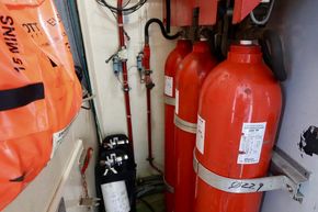Automatic fire equipment for engine room 