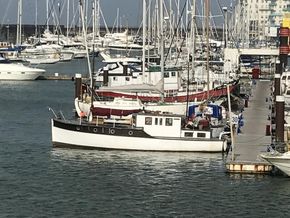 sitting in brighton marina