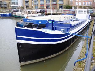 newly fitted barge with residential mooring