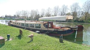 Tjalk with mooring in France SOLD
