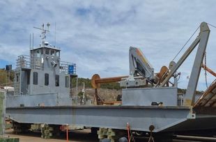 1959 69? Steel Landing Craft | Twin Cummins | Palfinger Crane |