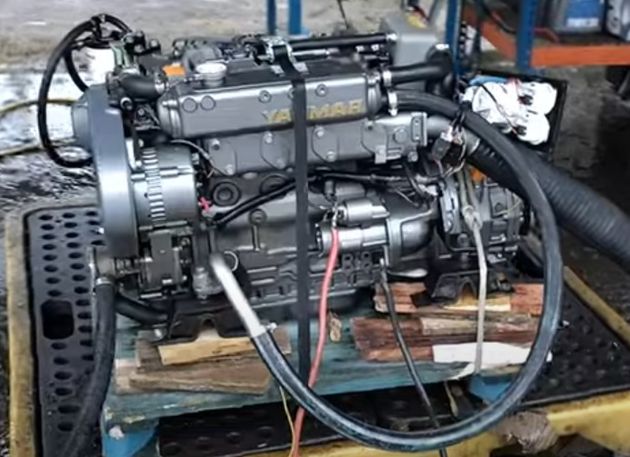 Yanmar 4JH5E 53hp Marine Diesel Engine Package (Very Low Hours)