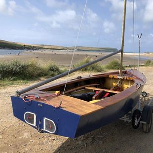 Classic 1957 wooden GP14 Dinghy