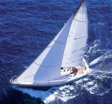 Beneteau First 31.7 from above