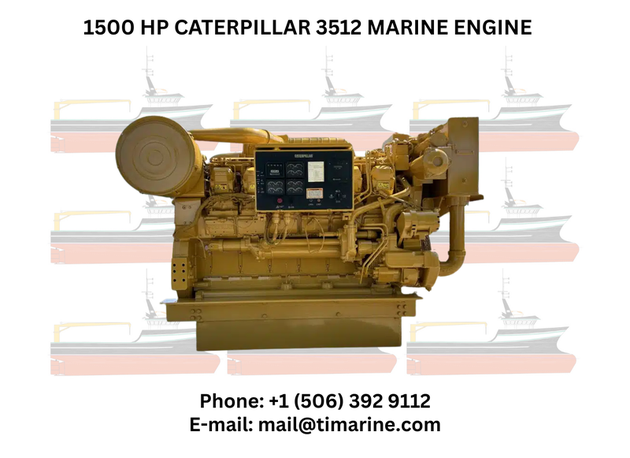1500 HP Caterpillar 3512 Marine Engine