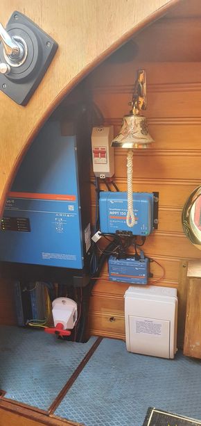 Victron equipment neatly installed