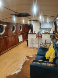 One off 70x11'2 wide beam boat