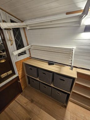 Shelves and drying rack