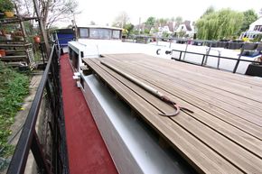 upper deck with boat hook