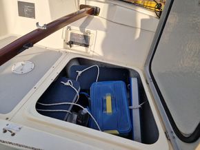 Cockpit locker for 'dirty' gear