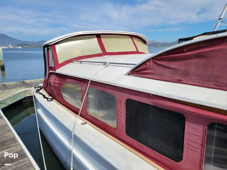 1951 Monk tri cabin canoe stern diesel motor yacht