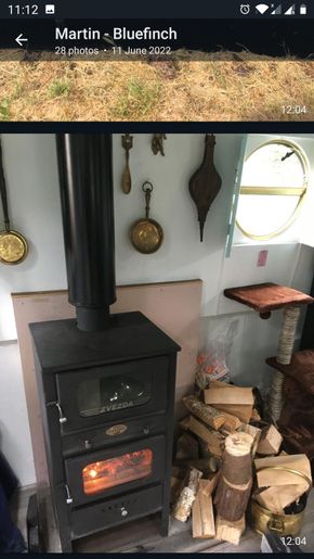 Wood burner with Pizza oven