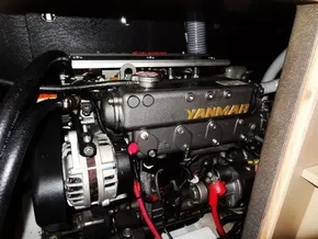 Yanmar engine in 2020 Beneteau Oceanis 46.1 sailboat, detailed view.