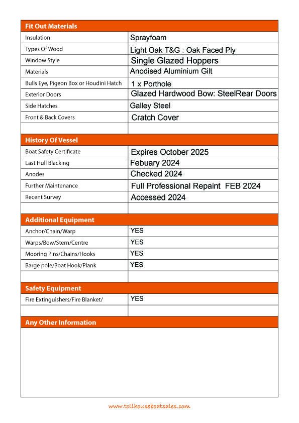 Tollhouse Boat Details Form 3