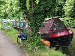 Narrowboat on Residential Mooring Oxford